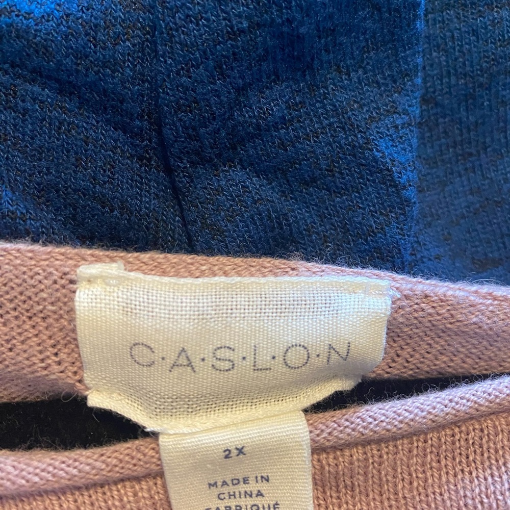 Caslon Light pink sweater with ties on the side, smoke free home - Picture 2 of 2